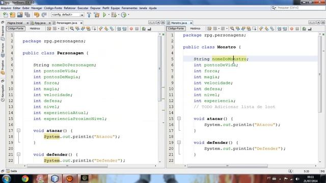 Java - Aula 37: RPG - Herança смотреть онлайн