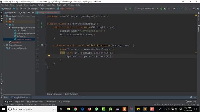 How To Convert String to char Array without using predefined Function | Java Interview Questions смотреть онлайн
