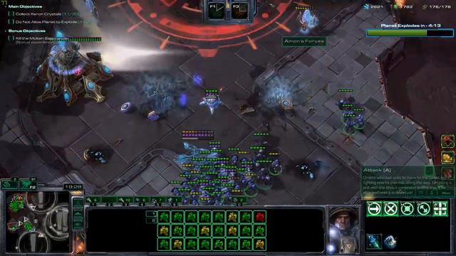 Starcraft LotV Co-op - Doomsday Report Solo (Raynor, Brutal) смотреть онлайн