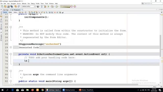 java swing Button control and simple calculator смотреть онлайн