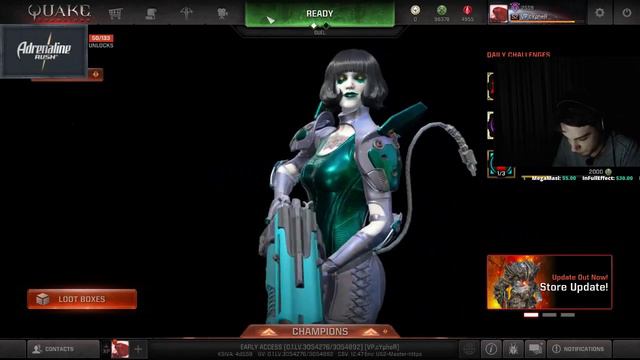 Cypher наслаждается Quake Champions