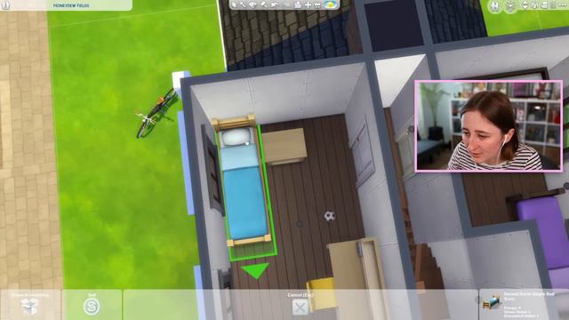 i built a starter home for university in the sims! смотреть онлайн