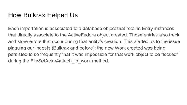 Improving Hyrax Bulk Imports By Customizing Bulkrax смотреть онлайн