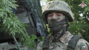 Кадры боевой работы расчета 2С19 «Мста-С»