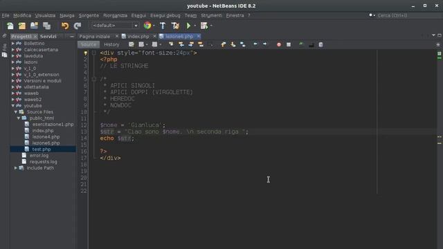 PHP 7 Tutorial [ITA] Le stringhe in php - #7 смотреть онлайн