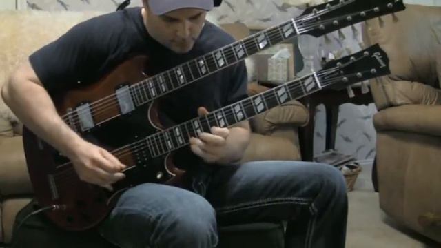 Jimmy Page Gibson double neck demo смотреть онлайн