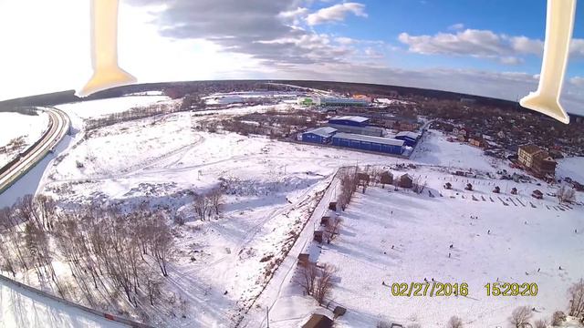 Syma X8 + SJCAM SJ4000 на креплении для шлема (ветер 15 км/ч) смотреть онлайн