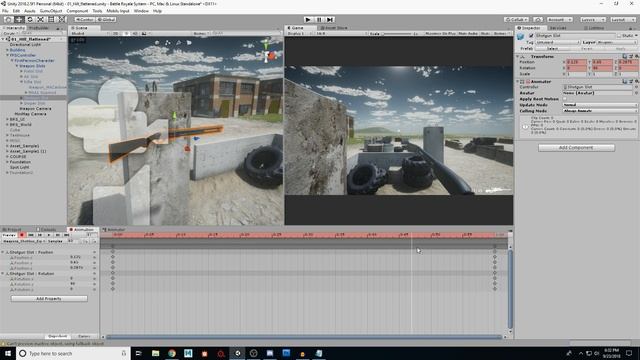 Unity-Battle Royale Series-Part 21-Weapon Animations! смотреть онлайн