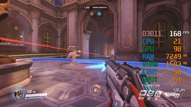 GeForce GTX 1050 ti -- Intel Core i5-11400 -- Overwatch FPS Test i5-11400F смотреть онлайн