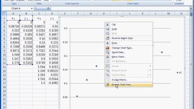 How to plot 2 scattered plots on the same graph using Excel 2007 смотреть онлайн