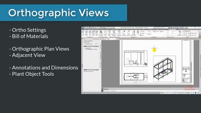 Orthographic Views in AutoCAD Plant 3D (English) смотреть онлайн