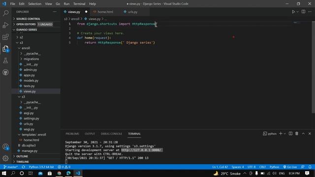 Templates inside project in Djnago | Python Django смотреть онлайн