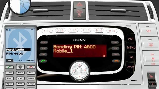 Ford Sony Collegamento del telefono cellulare смотреть онлайн