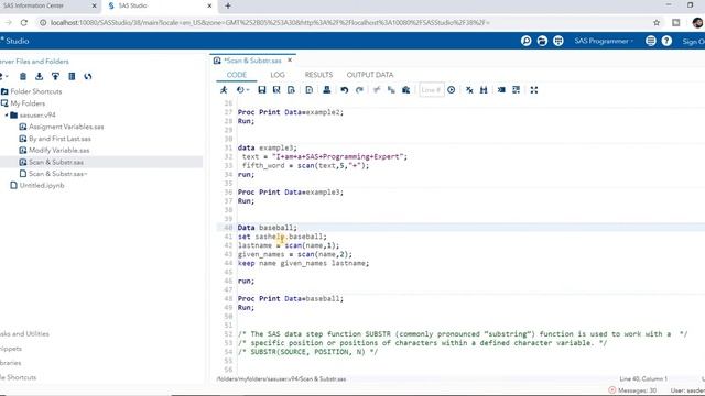 SAS Certification Part 9 Scan Substr смотреть онлайн