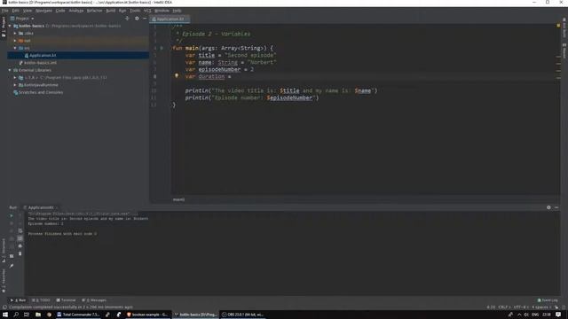 Kotlin basics - #2 Variables смотреть онлайн