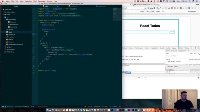 React Tutorial: Create a Simple Todo List Web App with React смотреть онлайн