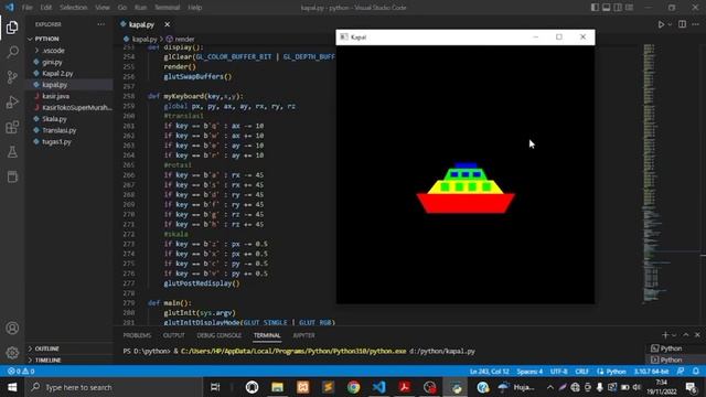 Grafika Komputer - Interaksi Keyboard Animasi 2D смотреть онлайн