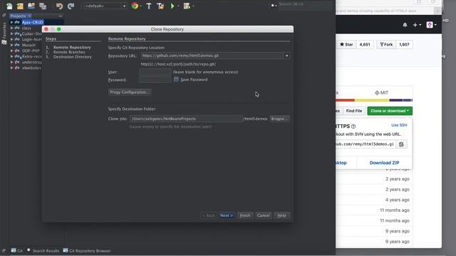 How to direct clone a project in Netbeans IDE for mac смотреть онлайн