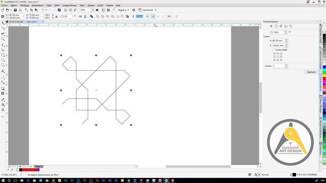 geometric islamic design Tutorial 1 CorelDRAW смотреть онлайн