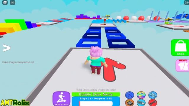Roblox- Mega Easy Obby ? 725 Stages - Parkour - Gameplay - Android&IOS Games смотреть онлайн