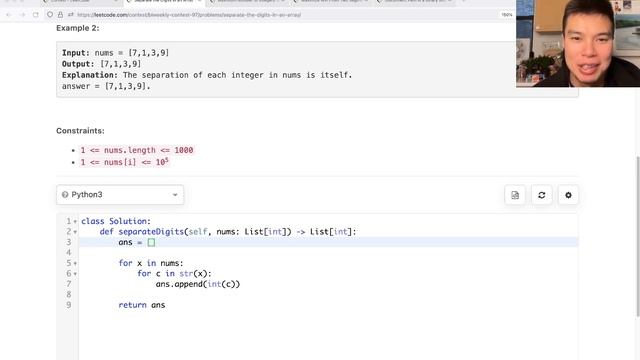 2553. Separate the Digits in an Array (Leetcode Easy) смотреть онлайн