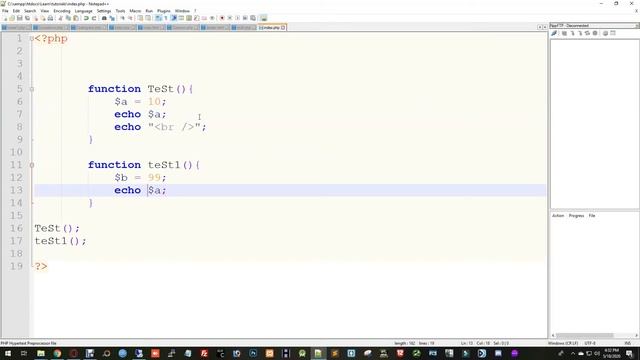 PHP bangla full tutorial for beginners (part#18 - Variable Scope) - Easy Learning - by Nirob Hasan смотреть онлайн