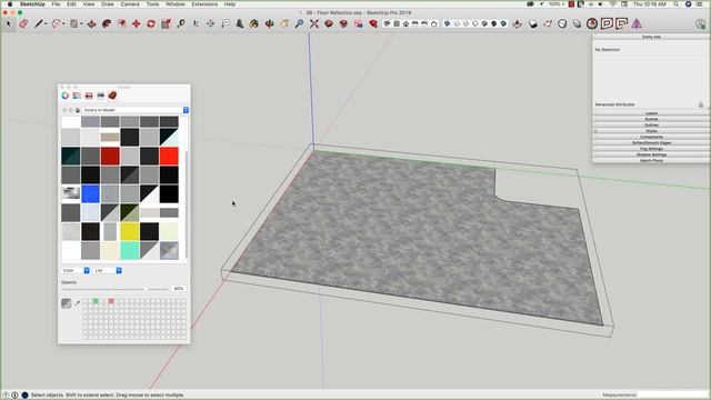 How to create a floor reflection in SketchUp - Skill Builder смотреть онлайн