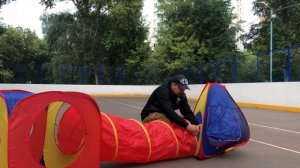 Детская игровая палатка с туннелем Sunny Cat Dream Cottage