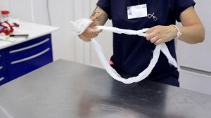 Делаем намордник для собаки из бинта