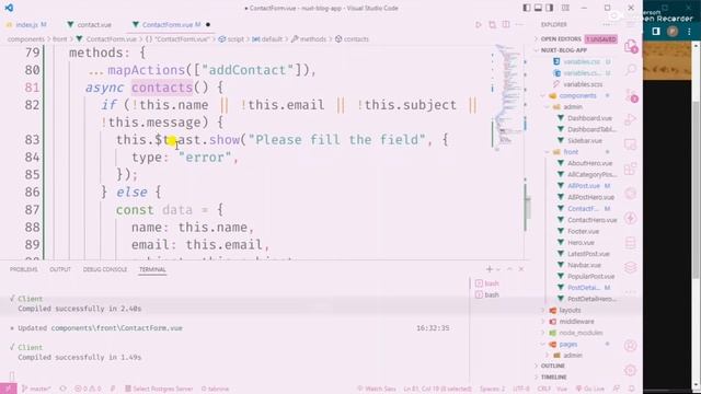 #15 Add Contact | Laravel and Nuxtjs смотреть онлайн
