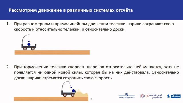 Физика. Первый закон Ньютона. Теория смотреть онлайн