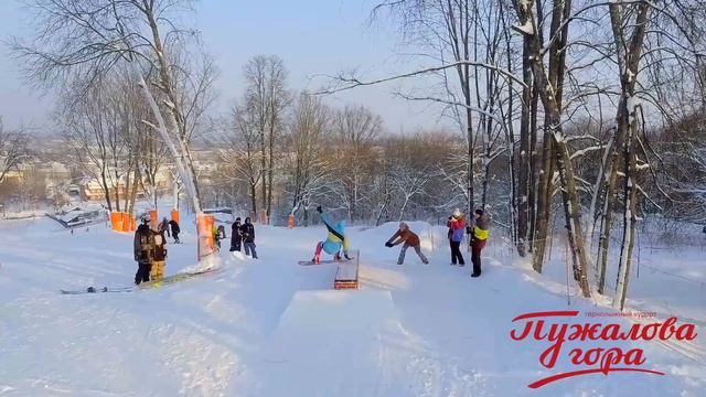 Гороховец, Пужалова гора открытие сноуборд парка 23.01.2016 Inspire 1pro смотреть онлайн