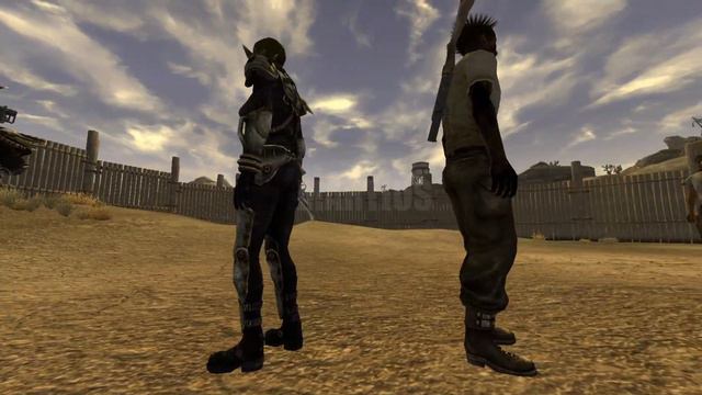 Joshua Graham vs Viper Gunslingers | Fallout New Vegas npc battles смотреть онлайн