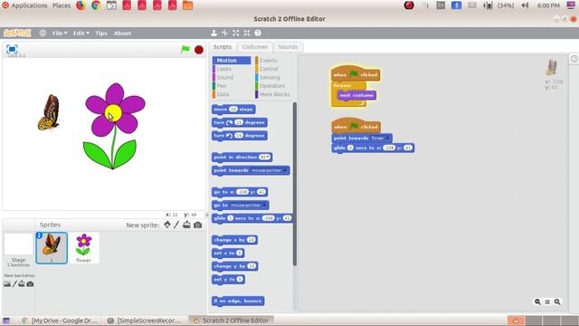 Scratch 2 malayalam tutorial | Butterfly and Flower Game смотреть онлайн
