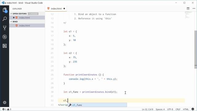 Bind Explained in JavaScript смотреть онлайн