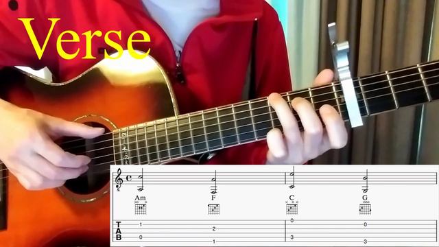Anson Seabra - "It's Raining, It's Pouring" guitar tutorial смотреть онлайн