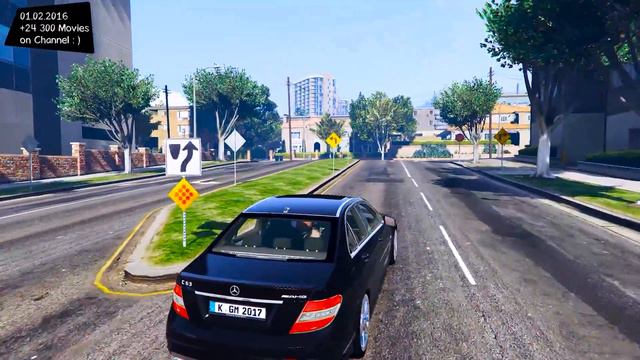 Mercedes Benz C63 AMG - GTA V MOD ENB | 2.7K / 1440p ! _REVIEW смотреть онлайн