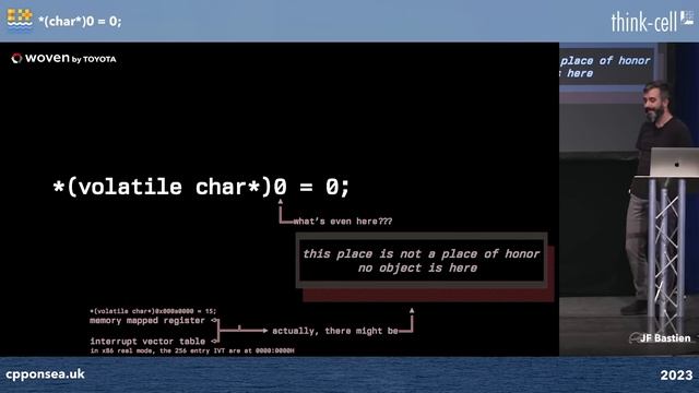 *(char*)0 = 0; - What Does the C++ Programmer Intend With This Code? - JF Bastien - C++ on Sea 2023 смотреть онлайн