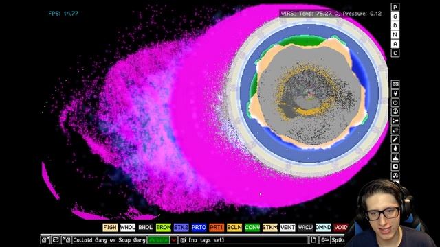 PLANET DEFENSE SYSTEMS in The Powder Toy! смотреть онлайн