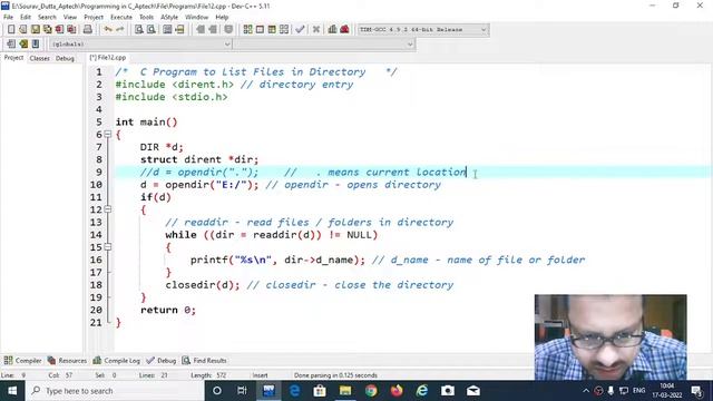 C Program To List Files and Folders in a Drive or Directory #FileHandling #ListFilesFoldersInC смотреть онлайн
