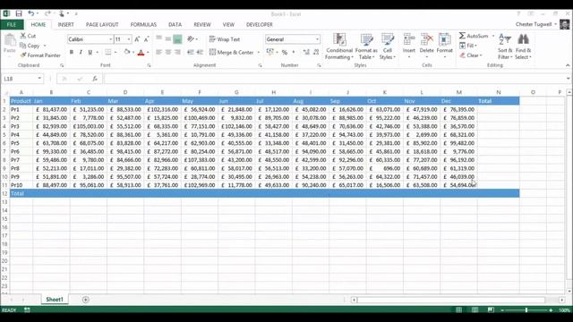 Excel AutoSum Trick: Subtotals for all Rows and Columns - 1 Click! смотреть онлайн