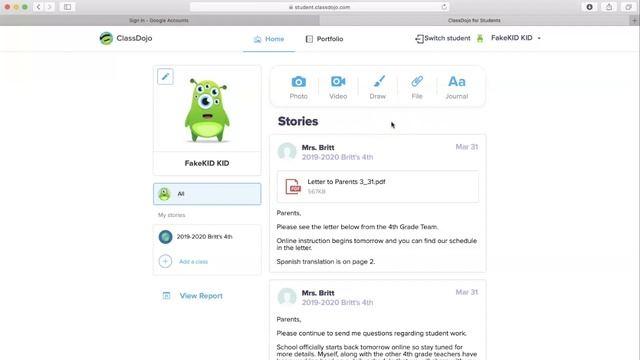 How to Login to Google Classroom and Class Dojo смотреть онлайн