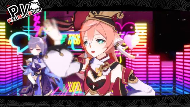 【Genshin Impact MMD/4K/60FPS】Ganyu & Keqing & Yanfei & Fischl【ROLLIN'】