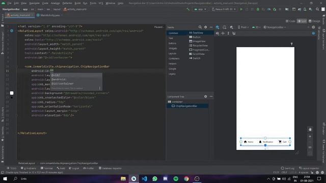 Animated Bottom Navigation Bar | Navigation Drawer | Android Studio | Lazy Devops смотреть онлайн