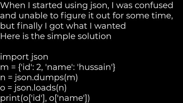 Python :Convert JSON string to dict using Python [duplicate](5solution) смотреть онлайн