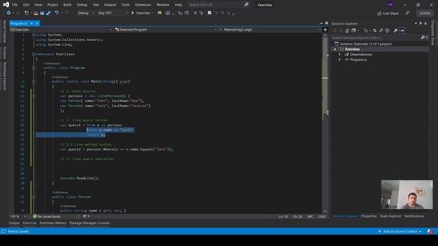 12 Quick introduction Linq query and Linq methods query syntax смотреть онлайн