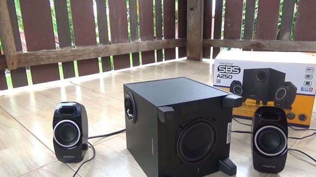 2.1 ลองเสียง Creative SBS A250 Sound test смотреть онлайн