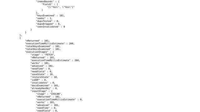 MongoDB query choosing the wrong index in winning plan, Though in executionTimeMillisEstimate as... смотреть онлайн