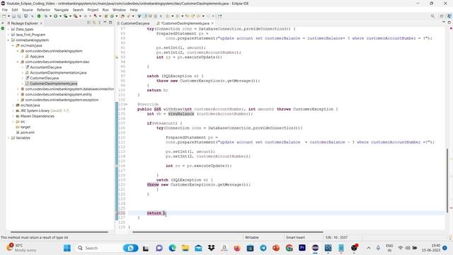 Online Banking System Part 11 Console Based Project in Java || Withdrawal Money смотреть онлайн