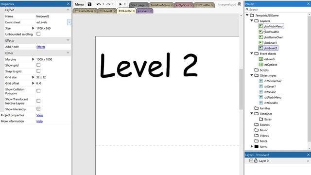 Construct 3 - How to setup a game template смотреть онлайн